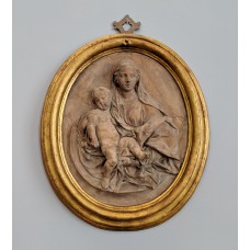 Mary, Madonna on Crescent Moon, mother and child